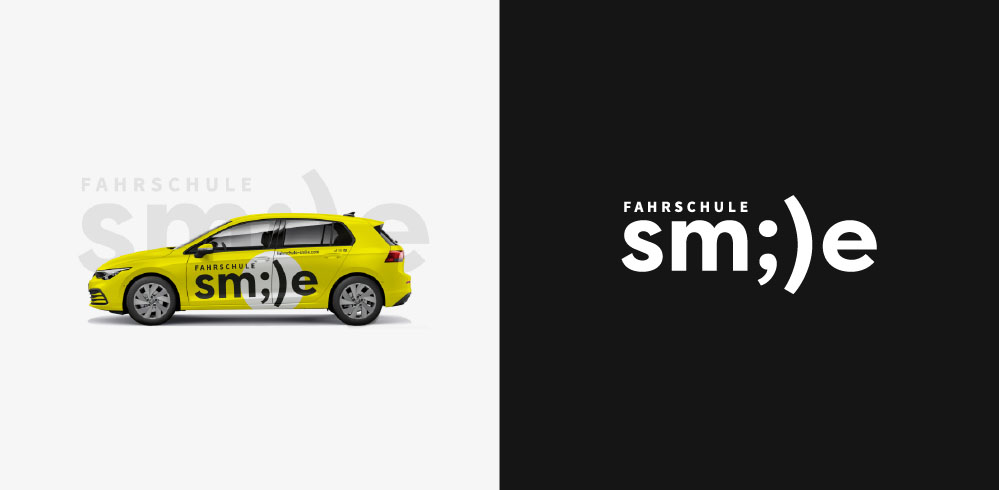 Logofolio - Fahrschule Smile - Logo, Logodesign, Signet, Icon, Pictogramm