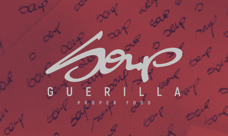Soup Guerilla - Logo, Logodesign, Corporate Identity, Corporate Design, Visitenkarte, Menü